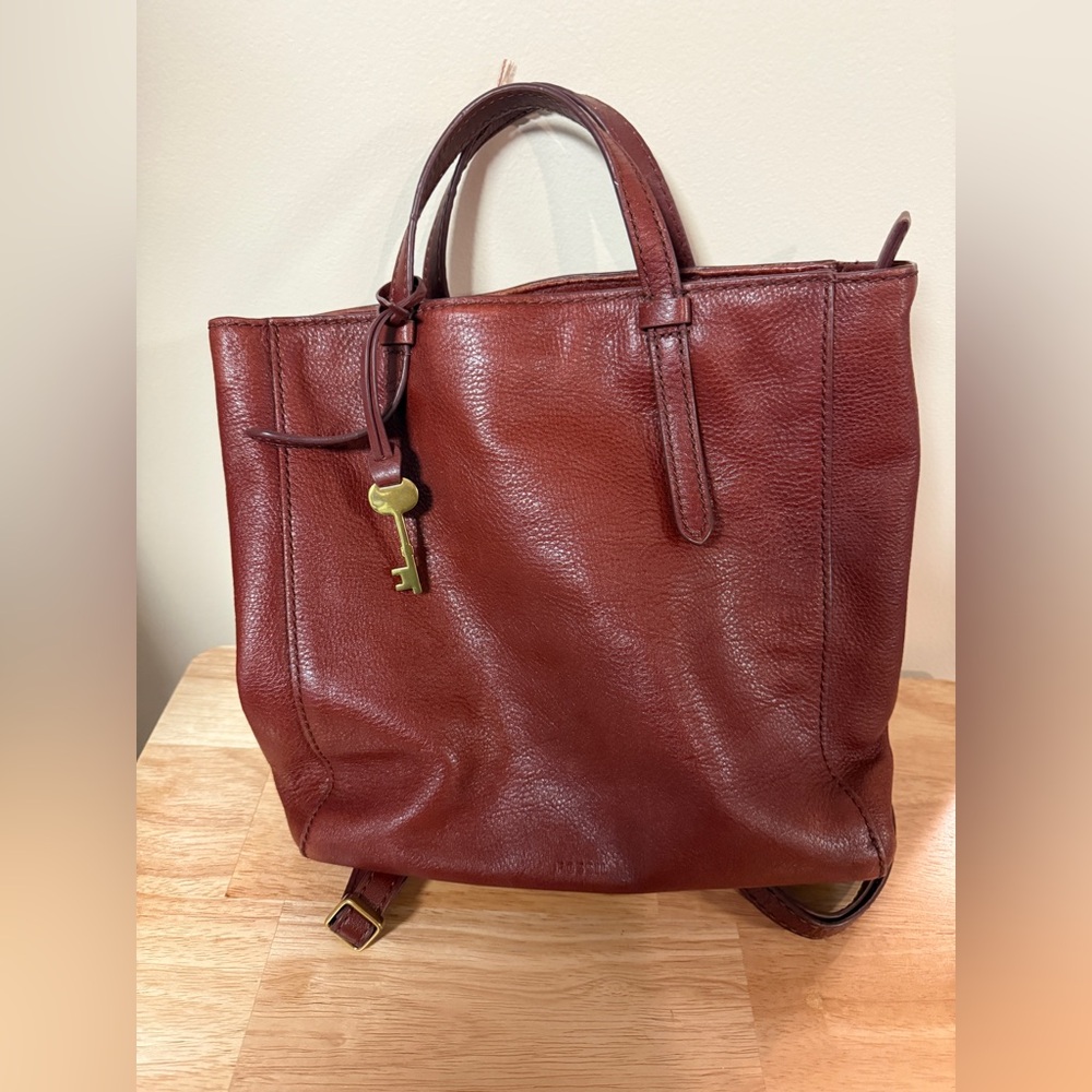 Fossil Camilla Small Leather Convertible Backpack